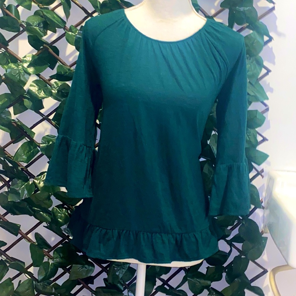 Old Navy Green Flowy Blouse